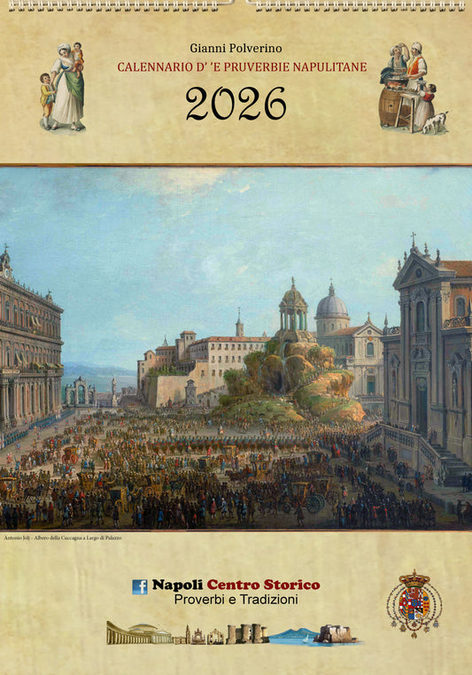 Calendario dei Proverbi Napoletani 2026 da parete